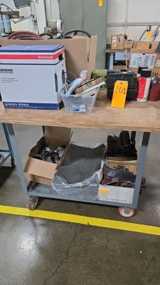 ROLLING CART & CONTENTS
