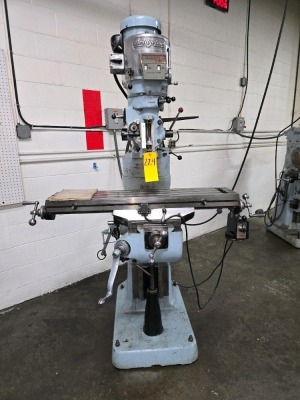 BRIDGEPORT VERTICAL MILLING MACHINE; SERIES I