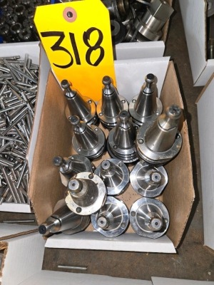 LOT ASSORTED CAT 40 TOOL HOLDERS
