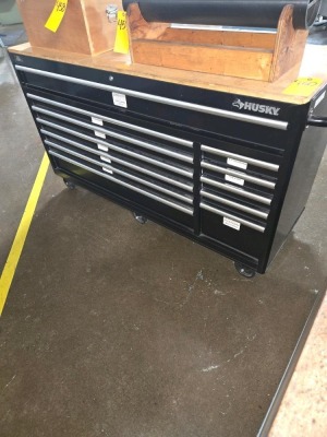 HUSKY ROLLING CABINET & CONTENTS