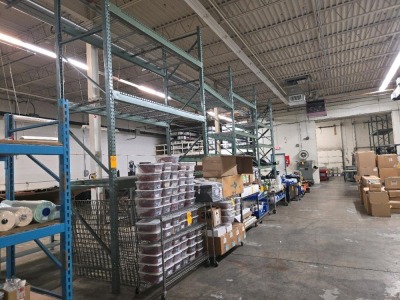 LOT PALLET RACK-NO CONTENTS