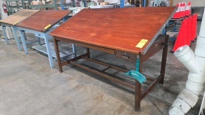 LOT VINTAGE DRAFTING TABLES