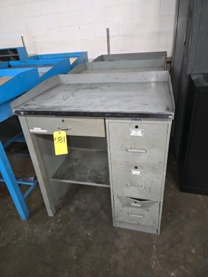 LOT OF FOREMANS DESKS