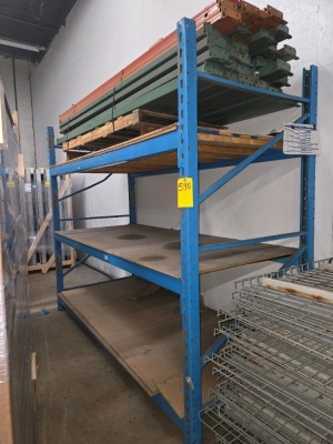 LOT PALLET RACK-NO WIRE BRACKETS