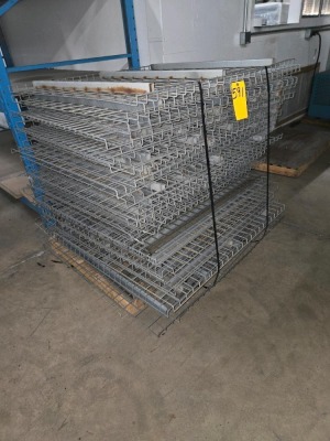 LOT WIRE BASKETS FOR PALLET RACK