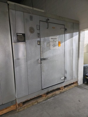 FREEZER-APPROXIMATELY 8' X 8' X 8'-WITH CONTENTS