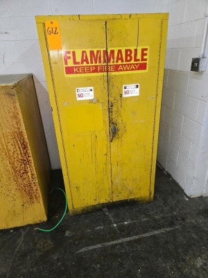 LOT FLAMMABLE CABINETS