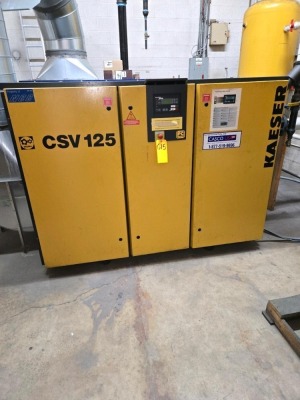 KAESER COMPRESSOR VACUUM; MDL. CSV-125