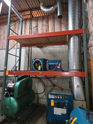 LOT PALLET RACK-NO AIR COMPRESSORS
