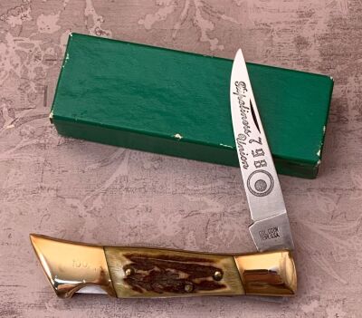 Colonel Coon Stag Lockback