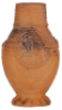 Stoneware jug, 7.0'' ht., medallion, dated 1585, probably late 1800s, very good condition.