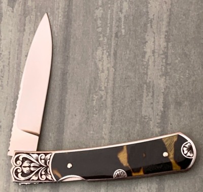 Harvey McBurnette Engraved Lockback - 2